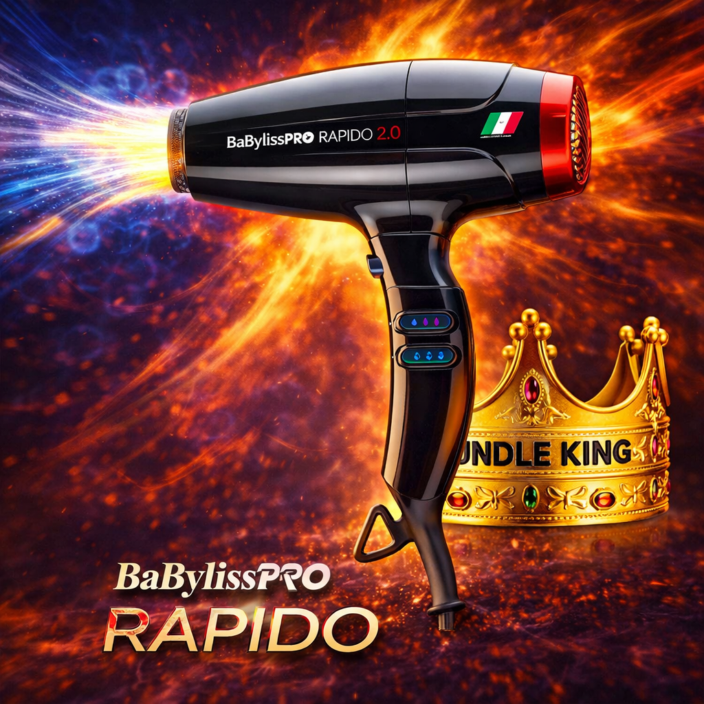 BaBylissPRO™ Rapido 2.0 High-Speed Professional Hair Dryer – 2000W Italian Brushless Motor (BRAP2)