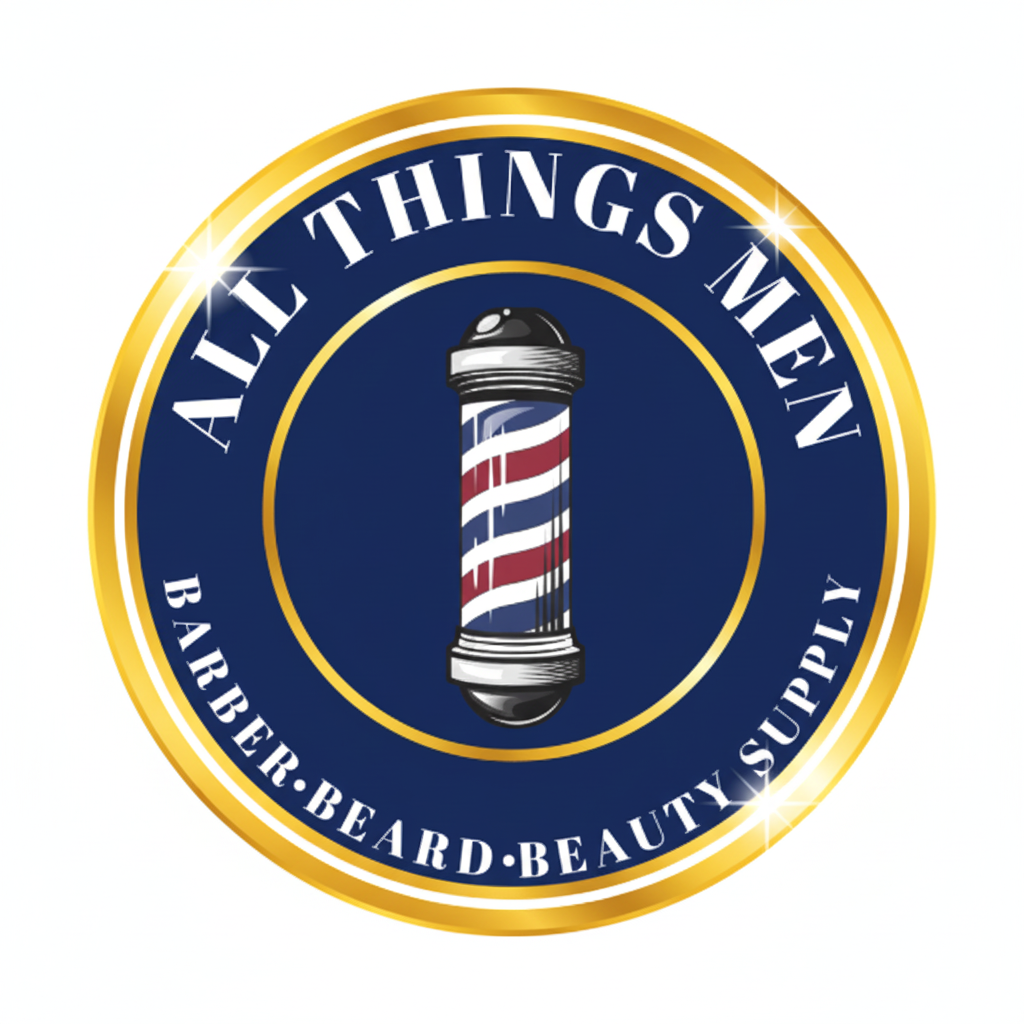 Barber Logo White BG