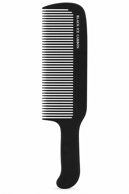 Black Ice Carbon Barber Comb 9in