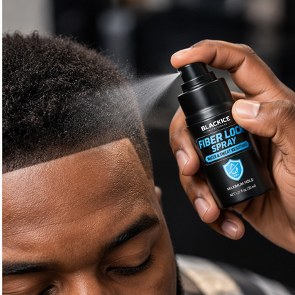 Black Ice Fiber Lock Spray Water & Sweat Resistant