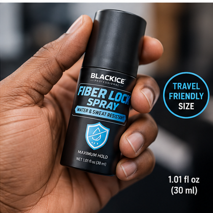 Black Ice Fiber Lock Spray Water & Sweat Resistant