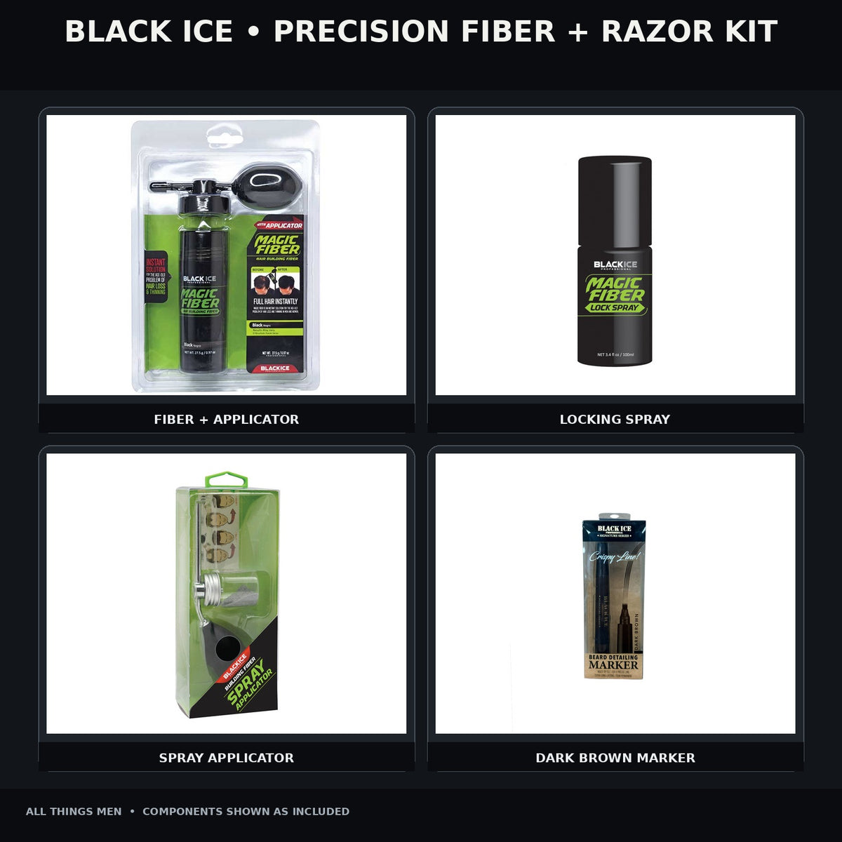 black ice precision fiber razor bundle hero