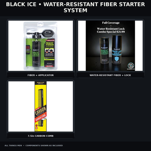 Black Ice Water-Resistant Fiber Starter System bundle hero