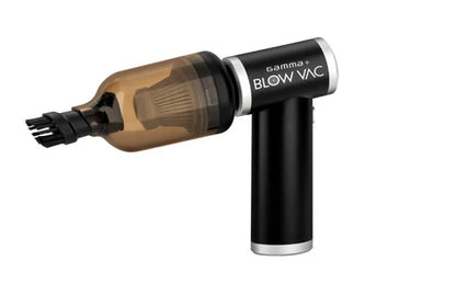 Gamma+™ Blow Vac 2-in-1 Mini Air Blower & Vacuum – Cordless USB-C Rechargeable Barber Cleaning Tool with 100,000 RPM Brushless Motor