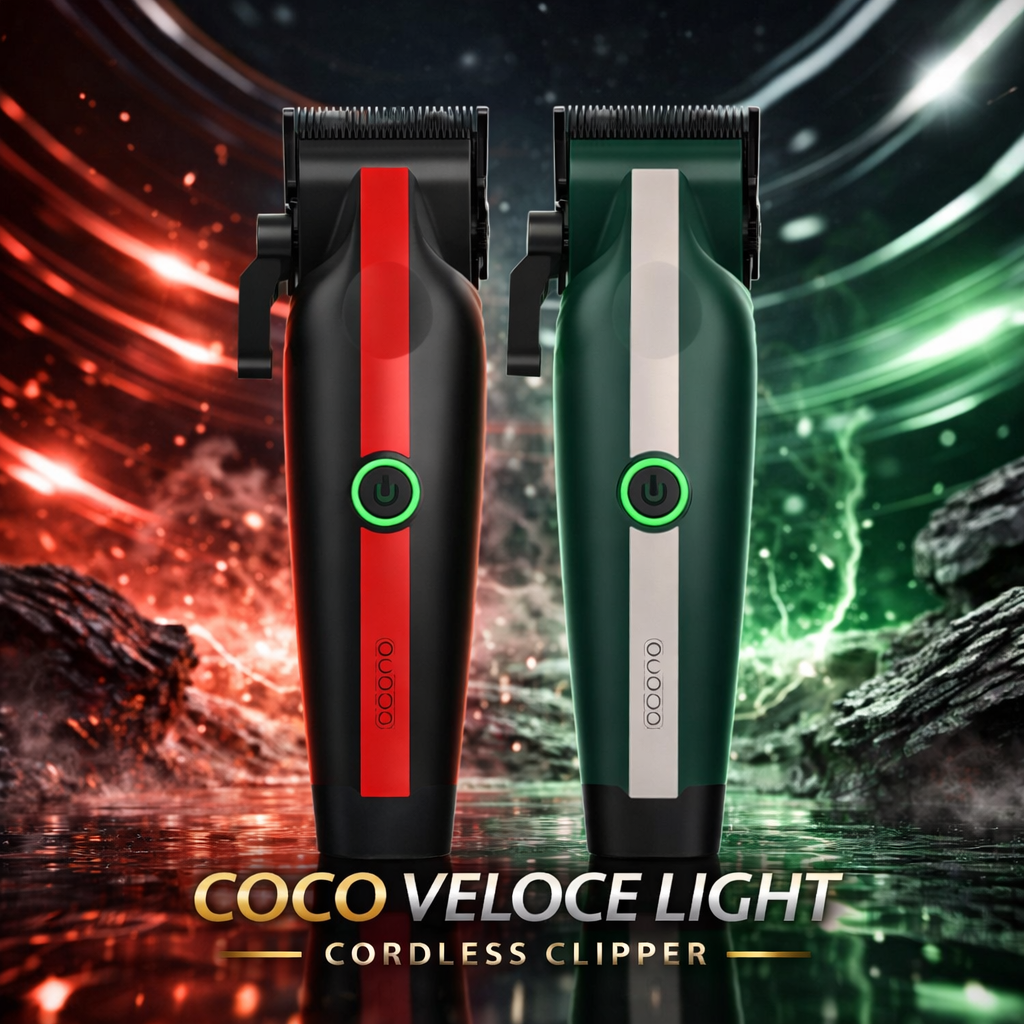 Cocco Veloce Lite Cordless Clipper – 7000 RPM Professional Barber Clipper with F1 Gap-Optimized Blade