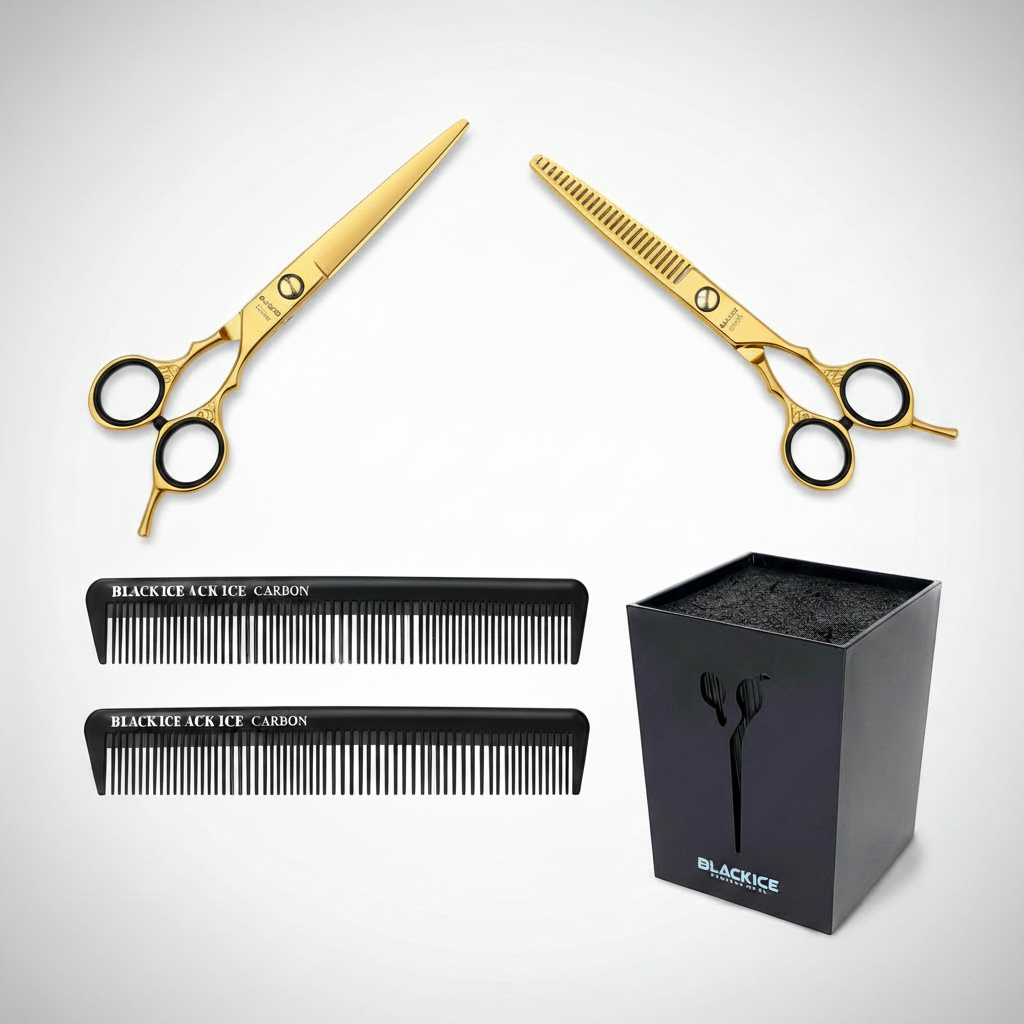 Black Ice Gold Shear Workstation Kit