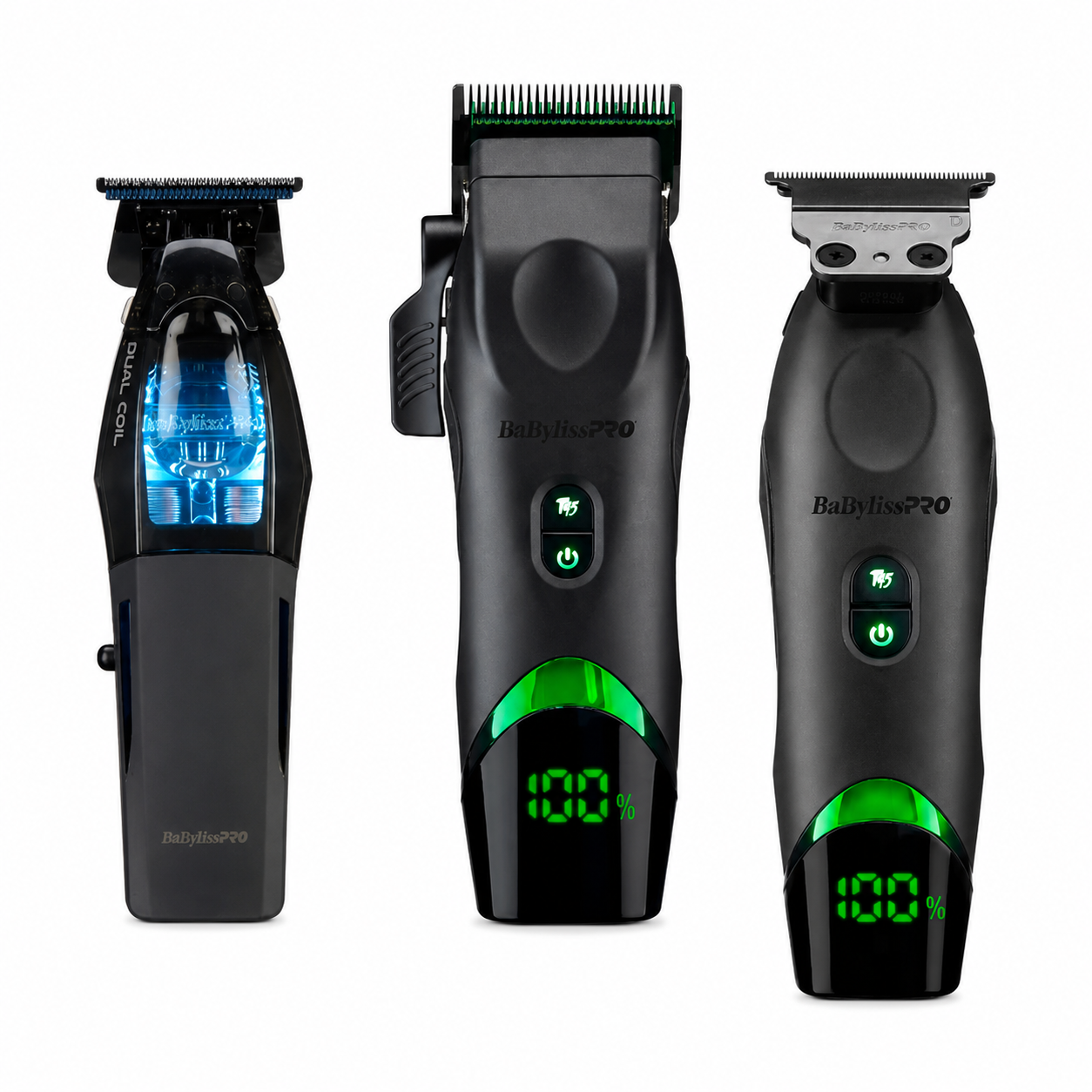 BaBylissPRO x Tomb45 Clipper & Trimmer Combo with Dual-Coil Trimmer | 3-Tool Professional Barber Bundle for Fades, Lineups, Beard Work & Textured Hair
