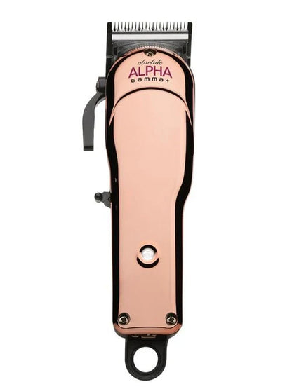 Gamma+™ Absolute Alpha Cordless Hair Clipper – Modular Design with Black Diamond Blade, Gold Titanium Cutter & 3 Custom Body Kits