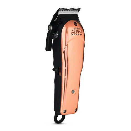 Gamma+™ Absolute Alpha Cordless Hair Clipper – Modular Design with Black Diamond Blade, Gold Titanium Cutter & 3 Custom Body Kits
