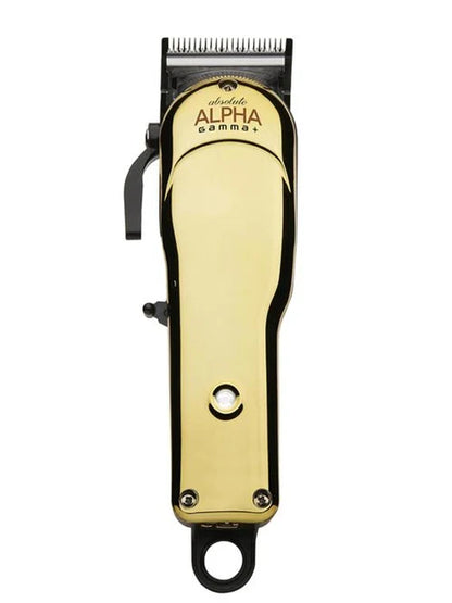 Gamma+™ Absolute Alpha Cordless Hair Clipper – Modular Design with Black Diamond Blade, Gold Titanium Cutter & 3 Custom Body Kits