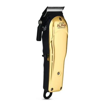 Gamma+™ Absolute Alpha Cordless Hair Clipper – Modular Design with Black Diamond Blade, Gold Titanium Cutter & 3 Custom Body Kits