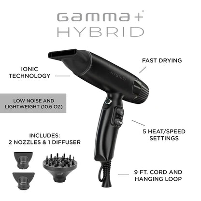 Gamma+ Xcell Professional Hair Dryer -Black (GPXCELL) - Red (GPXCELL2)