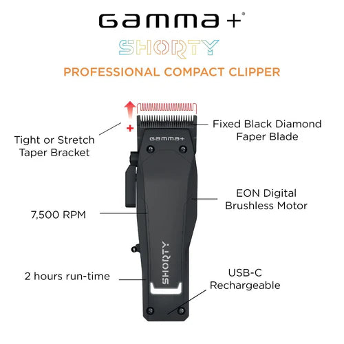 Gamma+ Shorty Professional Compact Clipper #GP605M