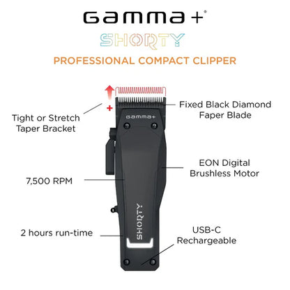 Gamma+ Shorty Professional Compact Clipper #GP605M