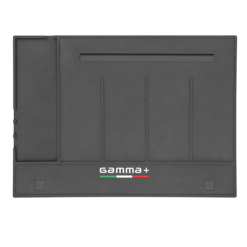 Gamma+ Magnetic Barber Mat & Station Organizer – Heat & Water Resistant, Holds 4 Clippers Upright