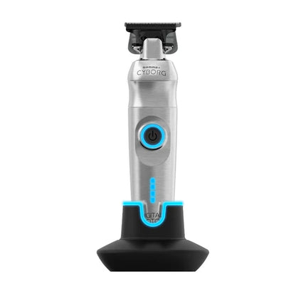 Gamma+ CYBORG™ Cordless Professional Trimmer – Digital Brushless Motor, Zero-Gap X-Pro DLC Blade, 3-Hour Runtime