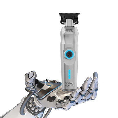 Gamma+ CYBORG™ Cordless Professional Trimmer – Digital Brushless Motor, Zero-Gap X-Pro DLC Blade, 3-Hour Runtime