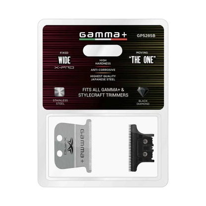Gamma+ X-Pro  wide Stainless Steel Blade + DLC The One Cutter Blade Set (GP528SB)