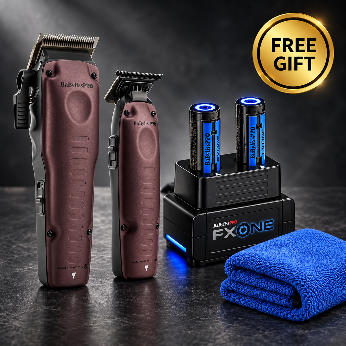 BaBylissPRO FXONE Limited Edition Nightfall Clipper & Trimmer Set – Tool-Only Pre-Pack (Models FX8022B & FX707B2)