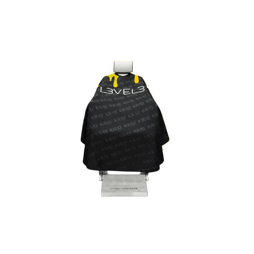 L3VEL3™ Rubber Neck Cutting Cape – Waterproof, Chemical-Resistant Barber Cape with Spill-Proof Neck Seal