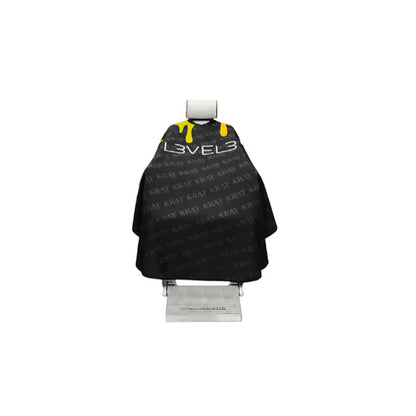 L3VEL3™ Rubber Neck Cutting Cape – Waterproof, Chemical-Resistant Barber Cape with Spill-Proof Neck Seal