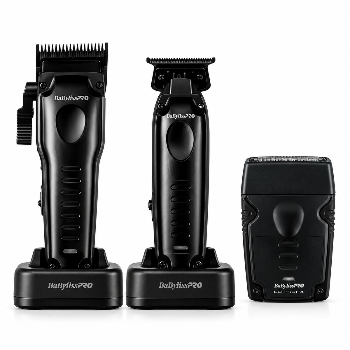BaBylissPRO Lo-ProFX Compact Matte Black 3-Tool Combo – Clipper, Trimmer & Shaver
