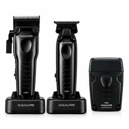 BaBylissPRO Lo-ProFX Compact Matte Black 3-Tool Combo – Clipper, Trimmer & Shaver