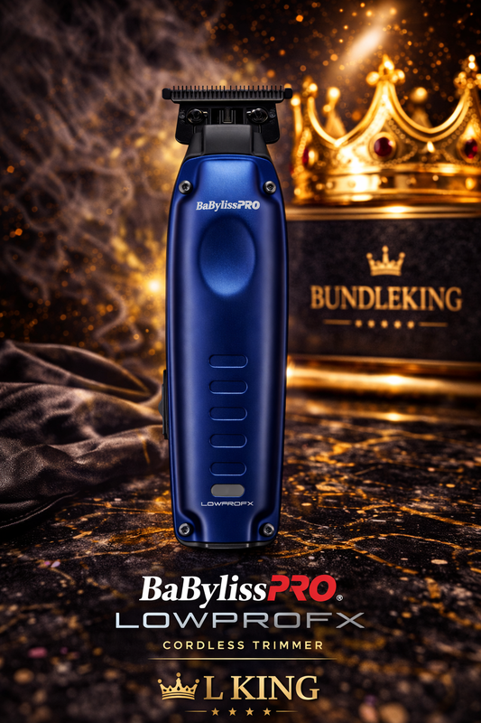 BaBylissPRO Lo-ProFX FX72 Compact Cordless Trimmer – 6500 RPM, T-Blade, USB-C (Blue)