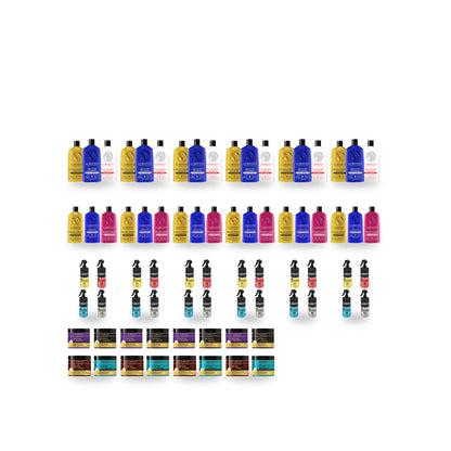 Lorenti Keratin Backbar Wash & Condition Case Bundle complete white background