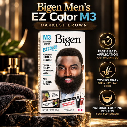 Bigen Men's EZ Color M3 – Darkest Brown