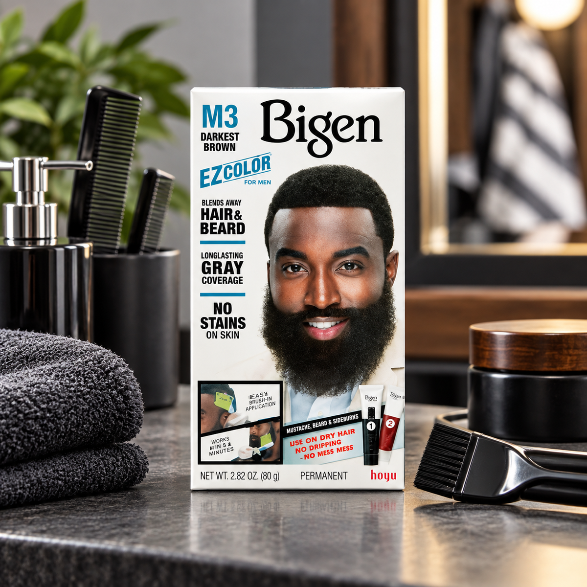 Bigen Men's EZ Color M3 – Darkest Brown