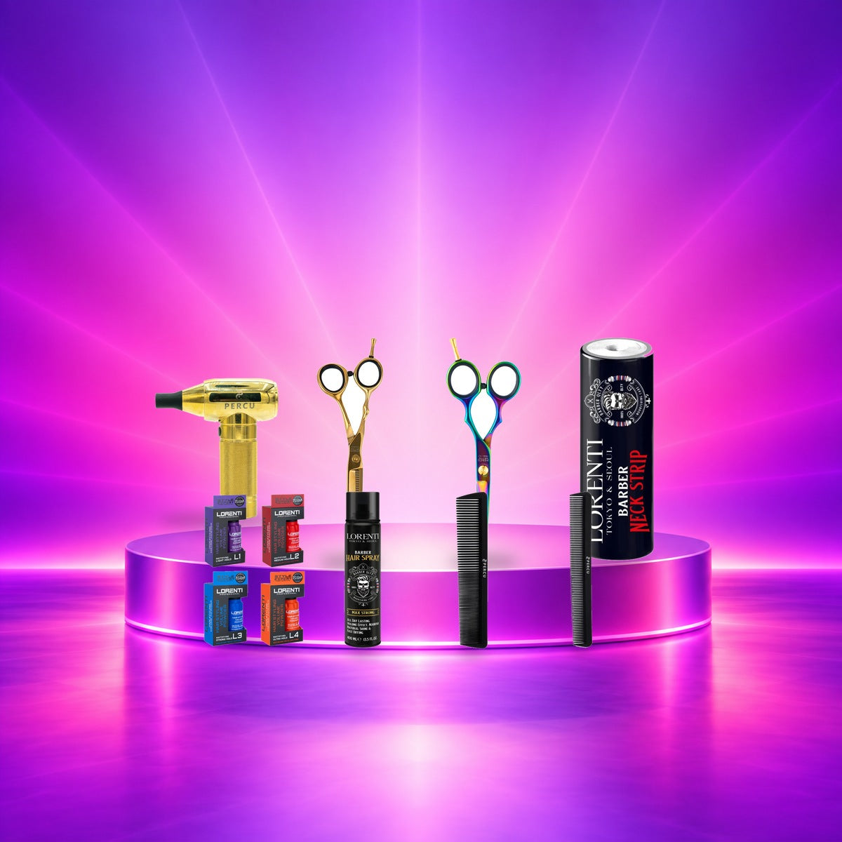 Percu Fantastica Premium Workstation Bundle complete dynamic hero on turntable