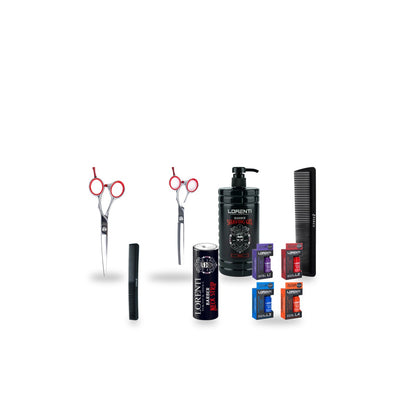 Percu Pro Barber Shear System Bundle complete white background
