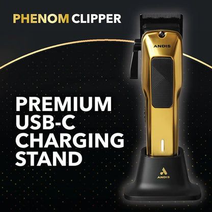 Andis Phenom® Brushless Motor Clipper — Model 562060 | 7,000 SPM, 3 HR Runtime, Interchangeable Housing