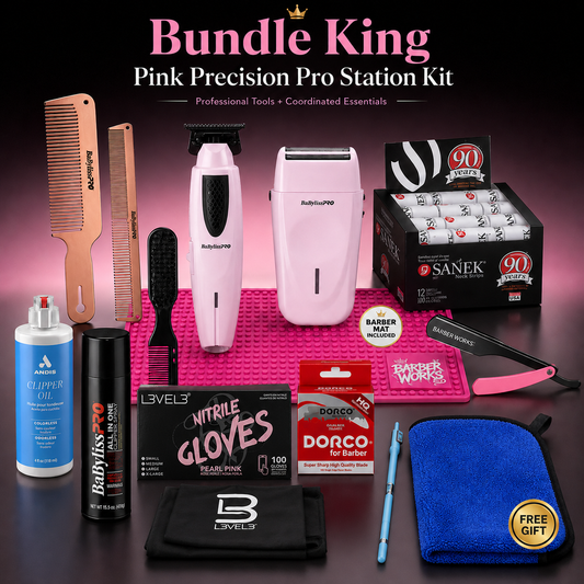 Bundle King BaByliss Pink Precision Pro Station Kit