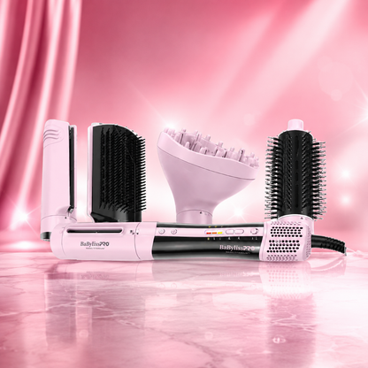 Bundle King BaByliss Dusty Rose Luxury Pro Station Kit (For My Ladies) 19 pieces + 2 free gifts + free shipping