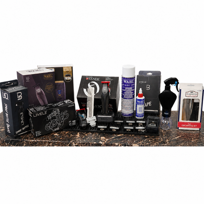Wahl Vapor Beginner Kit – 5-Star Vapor Clipper & Hi-Viz Trimmer + Vanish Shaver Bundle + Complete Professional Station Setup | Bundle King Edition - Bundle - Beginner Kit - ALL THINGS MEN