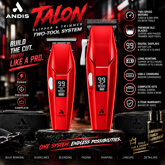 Andis Talon Clipper & Trimmer Two-Tool System