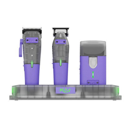 TPOB PLAY Mini 4-Piece Barber Bundle – Clipper, Trimmer, Shaver & Charging Stand