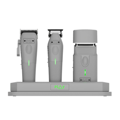 TPOB PLAY Mini 4-Piece Barber Bundle – Clipper, Trimmer, Shaver & Charging Stand
