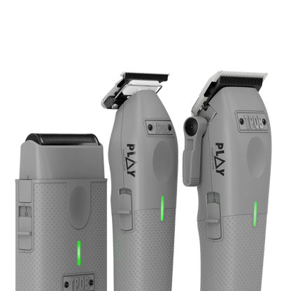 TPOB PLAY Mini 4-Piece Barber Bundle – Clipper, Trimmer, Shaver & Charging Stand