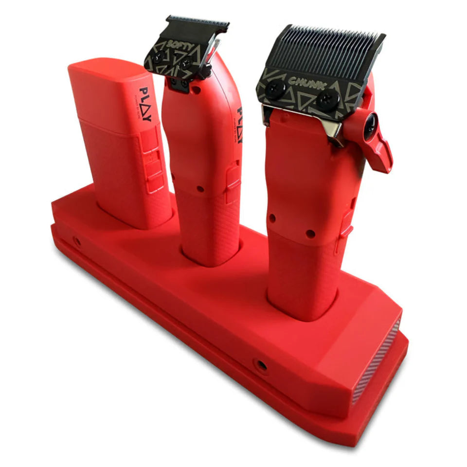 TPOB PLAY Mini 4-Piece Barber Bundle – Clipper, Trimmer, Shaver & Charging Stand