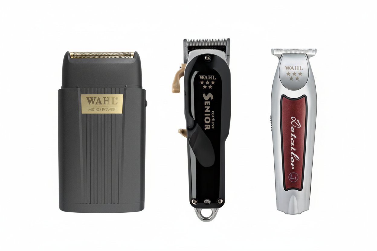 Wahl 5-Star Beginner Starter Kit – Senior Clipper, Detailer Li & Micro Power Shaver Bundle + Complete Station Setup | Bundle King Edition