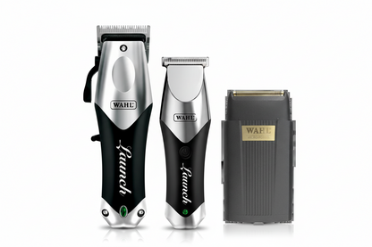 Wahl Launch Beginner Starter Kit – Cordless Clipper & Trimmer Combo + Micro Power Shaver Bundle + Complete Professional Station Setup | Bundle King Edition