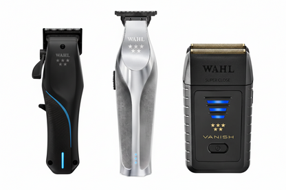 Wahl Vapor Beginner Kit – 5-Star Vapor Clipper & Hi-Viz Trimmer + Vanish Shaver Bundle + Complete Professional Station Setup | Bundle King Edition