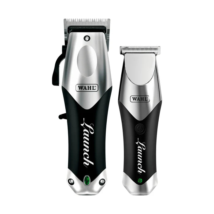 Wahl Launch Beginner Starter Kit – Cordless Clipper & Trimmer Combo + Micro Power Shaver Bundle + Complete Professional Station Setup | Bundle King Edition