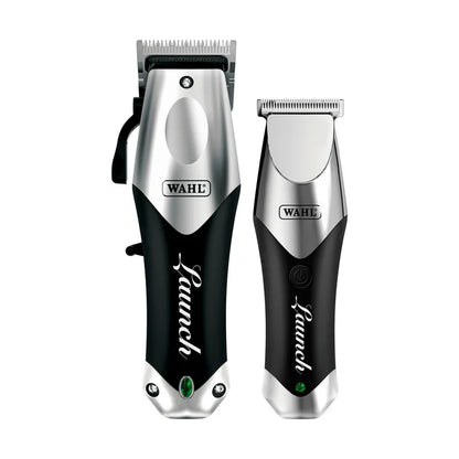 Wahl Launch Beginner Starter Kit – Cordless Clipper & Trimmer Combo + Micro Power Shaver Bundle + Complete Professional Station Setup | Bundle King Edition