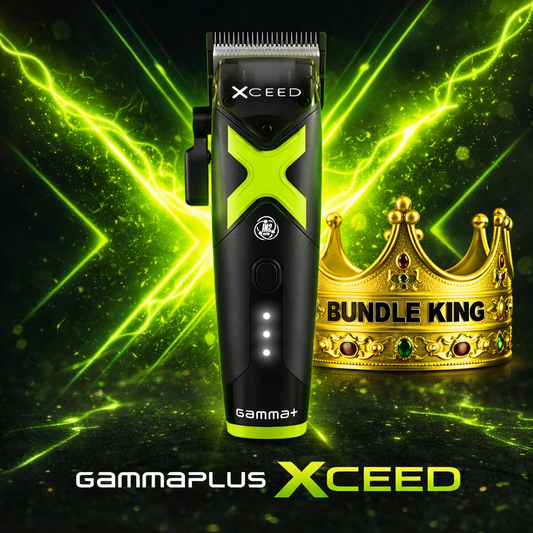 Gamma+ XCEED™ IN2 Vector Motor Cordless Clipper – 11,500 RPM Power, Custom FX Components, Pro Fade Machine