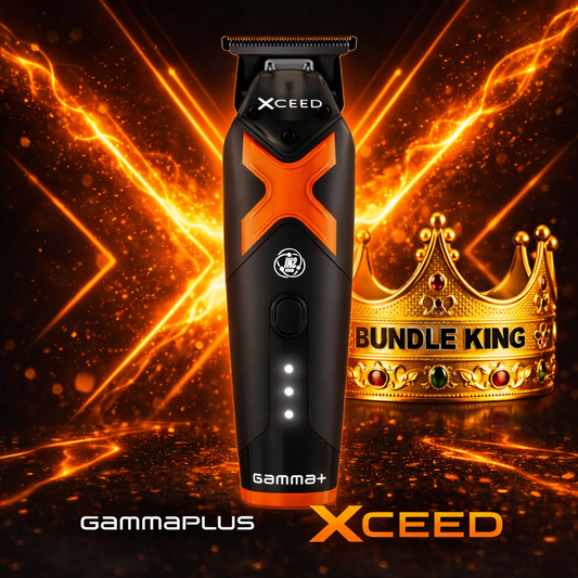 Gamma+ XCEED™ IN2 Vector Motor Cordless Trimmer – Black Diamond Blade, 180 Min Runtime, 11,500 RPM (GP418B)